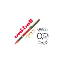 Rotulador-bolígrafo roller Uni-Ball naranja UB-157 0,5 mm.