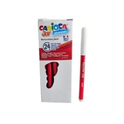 ROTULADOR CARIOCA JOY ROJO CAJA DE 24 UNIDADES