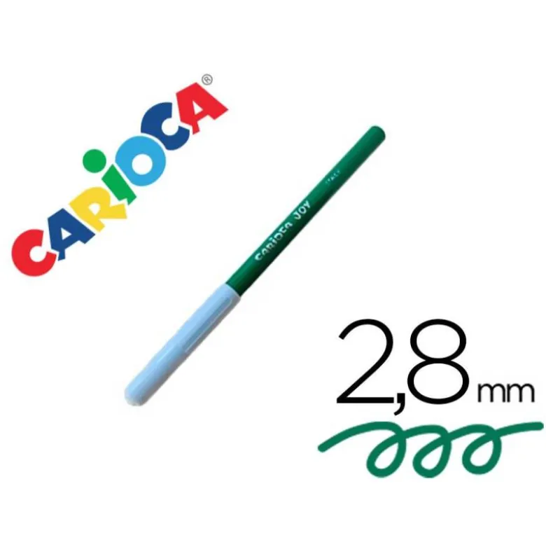 ROTULADOR CARIOCA JOY VERDE CAJA DE 24 UNIDADES