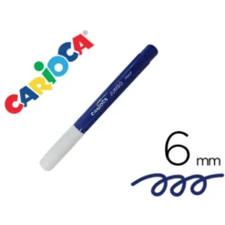 ROTULADOR CARIOCA JUMBO LAVABLE AZUL PUNTA GRUESA 6 MM
