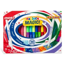 ROTULADOR CARIOCA MAGIC BORRABLE CAJA DE 20 UNIDADES COLORES SURTIDOS