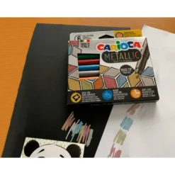 ROTULADOR CARIOCA METALLIC PUNTA FINA CAJA DE 8 COLORES SURTIDOS