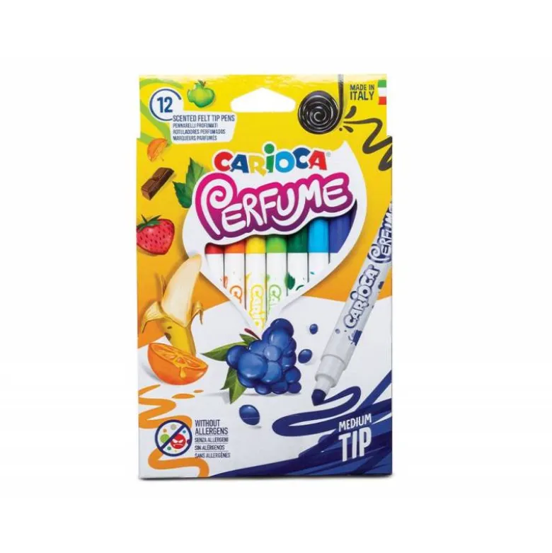 ROTULADOR CARIOCA PERFUME XPLOSION CAJA DE 12 UNIDADES COLORES SURTIDOS