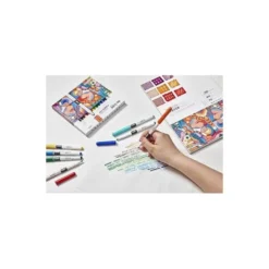 ROTULADOR CARIOCA PLUS PRISMA FIBER-TIP DE PUNTA DE FIBRA CAJA PREMIUM DE 30 UNIDADES COLORES SURTIDOS