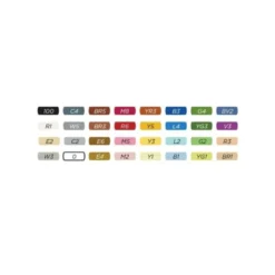 ROTULADOR CARIOCA PLUS SKETCH MARKER DOBLE PUNTA PINCEL Y BISELADA CAJA PREMIUM 32 UNIDADES COLORES SURTIDOS