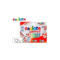 ROTULADOR CARIOCA STAMPERELLO CAJA 12 UNIDADES COLORES SURTIDOS