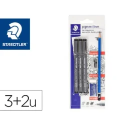 Rotulador color Negro Staedtler 308 Calibrado micrometrico Blister