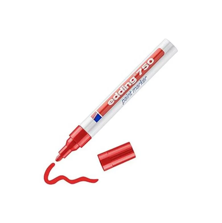 Rotulador Edding 750 color rojo