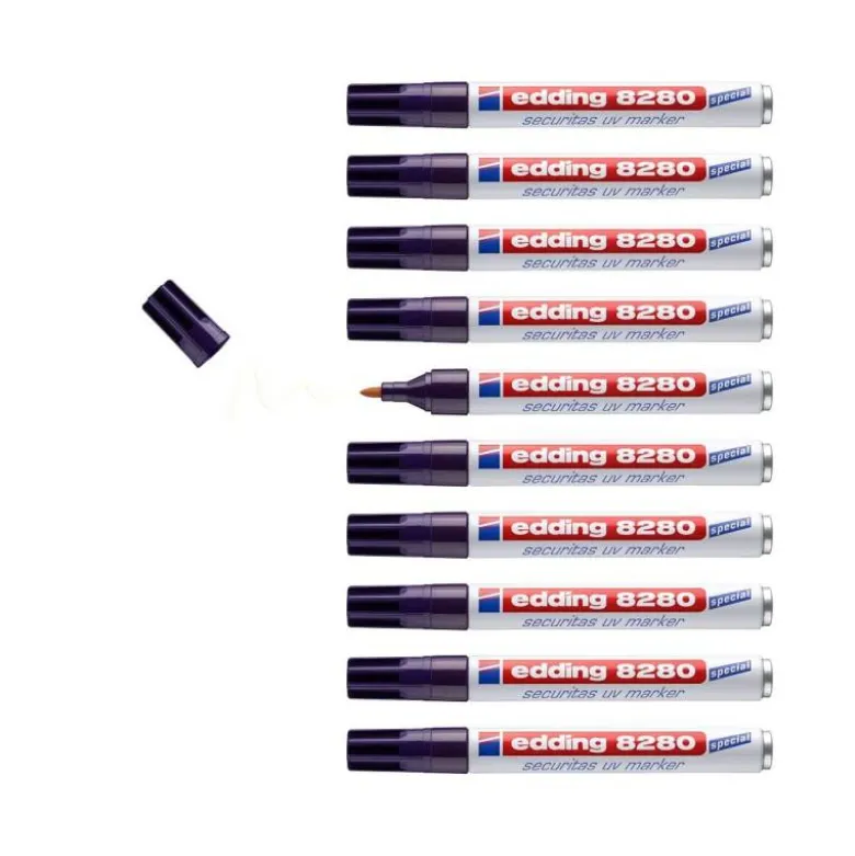 ROTULADOR EDDING MARCADOR DE SEGURIDAD VISIBLE BAJO LA LUZ ULTRAVIOLETA PUNTA REDONDA 1,5 MM