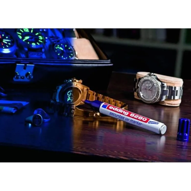 ROTULADOR EDDING MARCADOR DE SEGURIDAD VISIBLE BAJO LA LUZ ULTRAVIOLETA PUNTA REDONDA 1,5 MM