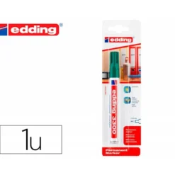 ROTULADOR EDDING MARCADOR PERMANENTE 3000 N.4 VERDE PUNTA REDONDA 1,5-3 MM BLISTER DE 1 UNIDAD