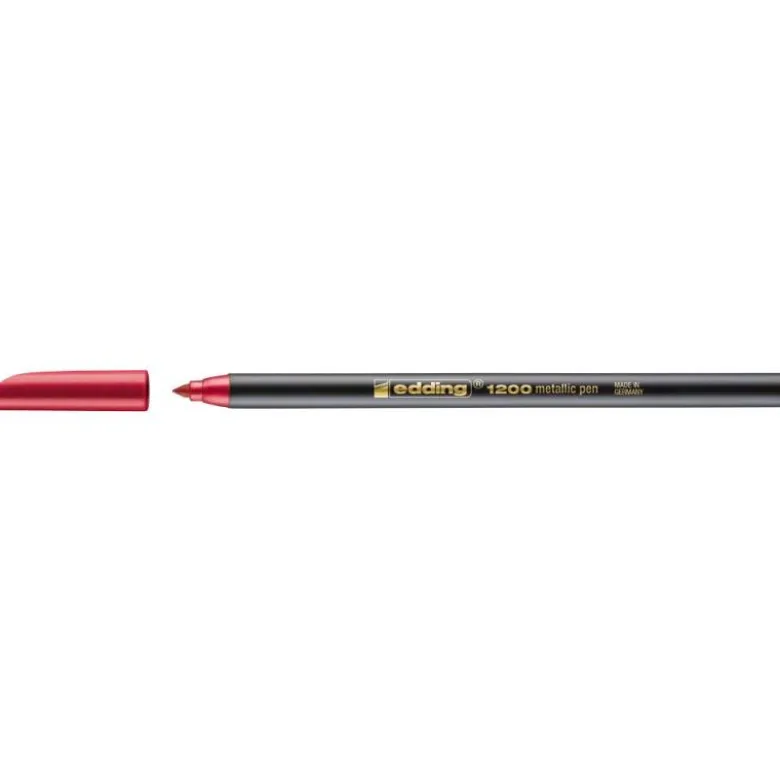 Rotulador Edding 1200 rojo metalizado nº 72