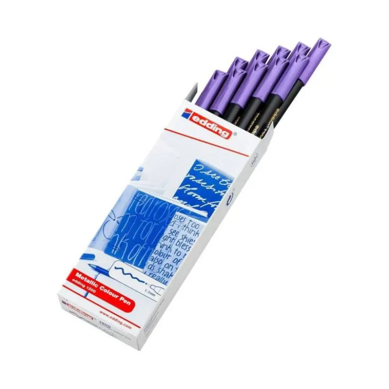 Rotulador Edding 1200 violeta metalizado