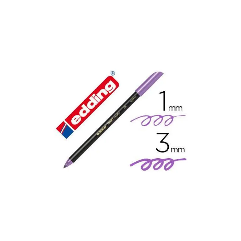 Rotulador Edding 1200 violeta metalizado
