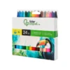 Rotuladores Liderpapel Jumbo caja de 24 colores