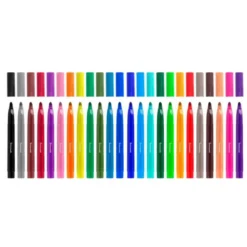 Rotuladores Liderpapel Jumbo caja de 24 colores