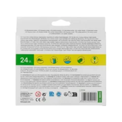 Rotuladores Liderpapel Jumbo caja de 24 colores