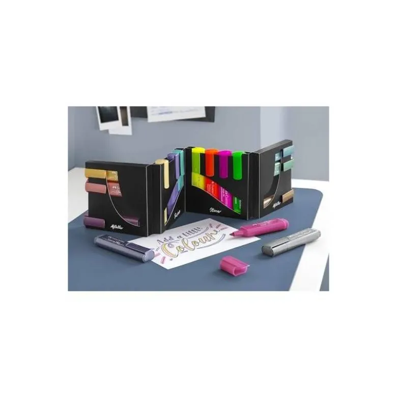 ROTULADOR FABER FLUORESCENTE TEXTLINER 46 SET ESCRITORIO DE 16 UNIDADES COLORES SURTIDOS