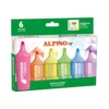 ROTULADOR FLUORESCENTE ALPINO UP CAJA DE 6 UNIDADES COLORES SURTIDOS