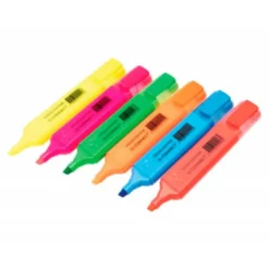 Rotulador Fluorescente Q-Connect Estuche 6