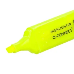 Rotulador fluorescente Q-Connect amarillo
