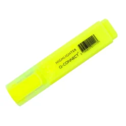 Rotulador fluorescente Q-Connect amarillo