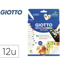 Rotulador Giotto Decor Materials Punta Gruesa caja de 12 unidades