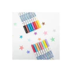 Rotulador Giotto Turbo Glietter Tinta con Purpurina Caja de 8 colores