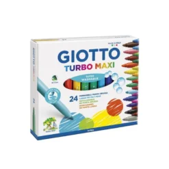 Rotulador Giotto Turbo Maxi Punta Gruesa Lavable Caja 24 rotuladores