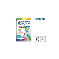 Rotulador Giotto Turbo Maxi Punta Gruesa Lavable caja 6 rotuladores