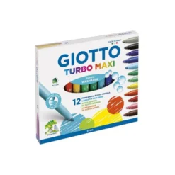 Rotulador Giotto Turbo Maxi Punta Gruesa Lavable Caja 12 Rotuladores