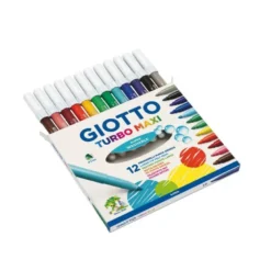 Rotulador Giotto Turbo Maxi Punta Gruesa Lavable Caja 12 Rotuladores