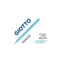 Rotulador Giotto Turbo Punta Media Lavable Color Azul Claro