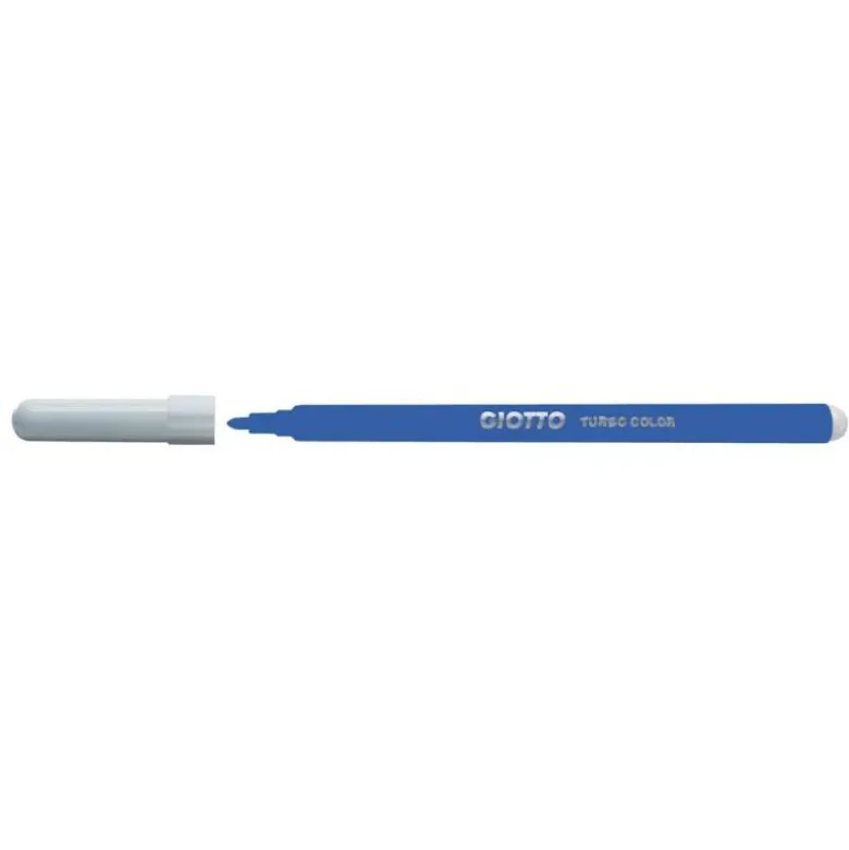 Rotulador Giotto Turbo Punta Media Lavable Color Azul Oscuro