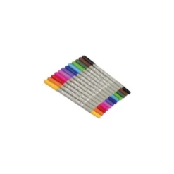 ROTULADOR JOVI LETTERING DOBLE PUNTA FINA Y PINCEL ESTUCHE 12 UNIDADES COLORES SURTIDOS