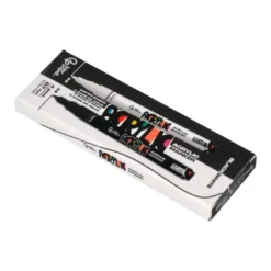 ROTULADOR LIDERPAPEL ACRYLIC BASE AGUA TODO TIPO DE SUPERFICIE PUNTA FINA 0,7 MM CAJA DE 4 PERFILADORES