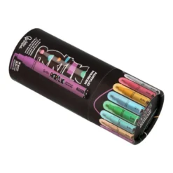 ROTULADOR LIDERPAPEL ACRYLIC BASE AGUA TODO TIPO DE SUPERFICIE PUNTA REDONDA 3 MM CAJA DE 8 UNIDADES COLORES