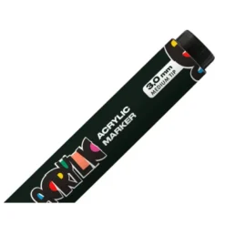 ROTULADOR LIDERPAPEL ACRYLIC BASE AGUA TODO TIPO DE SUPERFICIE PUNTA REDONDA 3 MM NEGRO