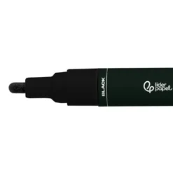 ROTULADOR LIDERPAPEL ACRYLIC BASE AGUA TODO TIPO DE SUPERFICIE PUNTA REDONDA 3 MM NEGRO