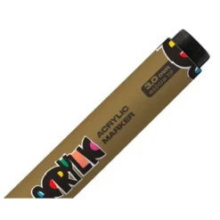 ROTULADOR LIDERPAPEL ACRYLIC BASE AGUA TODO TIPO DE SUPERFICIE PUNTA REDONDA 3 MM ORO
