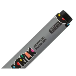 ROTULADOR LIDERPAPEL ACRYLIC BASE AGUA TODO TIPO DE SUPERFICIE PUNTA REDONDA 3 MM PLATA