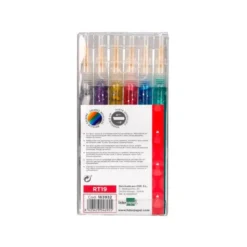 ROTULADOR LIDERPAPEL EFECTO PURPURINA METALIZADA DOBLE PUNTA CAJA DE 6 ROTULADORES COLORES SURTIDOS