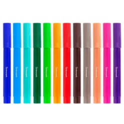 Rotulador Liderpapel Jumbo gruesa lavables caja de 12 colores