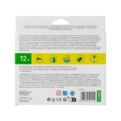 Rotulador Liderpapel Jumbo gruesa lavables caja de 12 colores