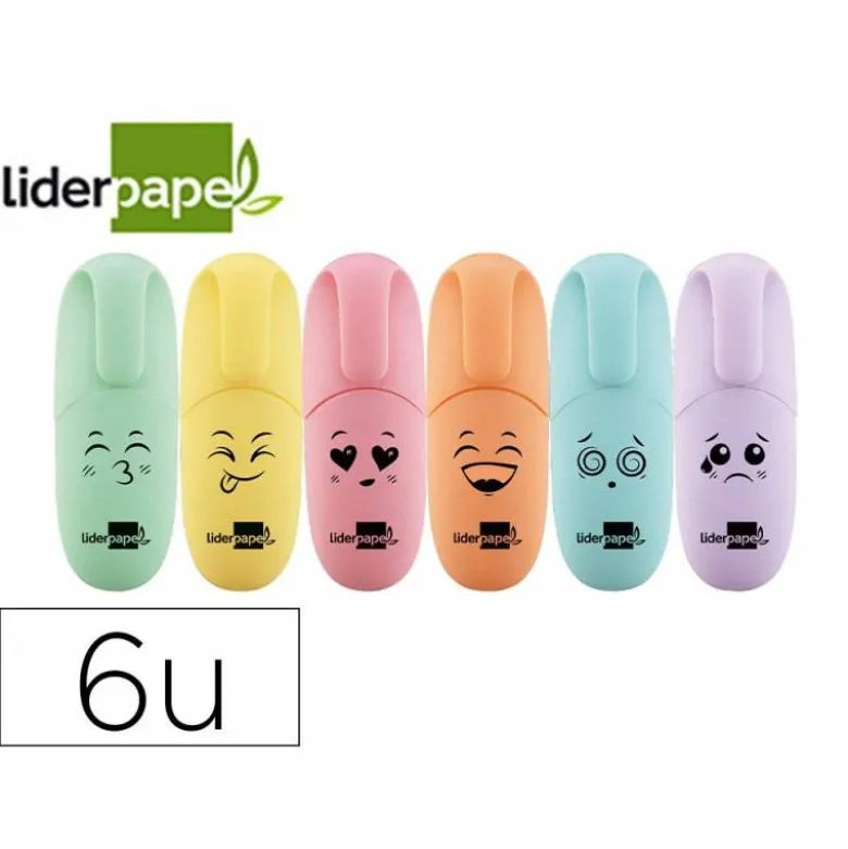 ROTULADOR LIDERPAPEL 1/4 MM MINI FLUORESCENTE PASTEL COLORES SURTIDOS