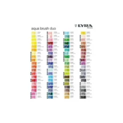 Rotulador Lyra aqua brush acuarelable doble punta fina y pincel verde