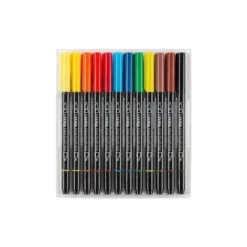 Rotulador Lyra Duo Aqua Brush Art Pen doble punta fina y pincel caja 12 unidades