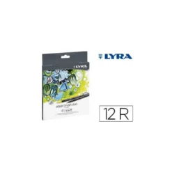 Rotulador Lyra Duo Aqua Brush Art Pen doble punta fina y pincel caja 12 unidades