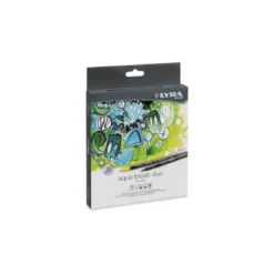 Rotulador Lyra Duo Aqua Brush Art Pen doble punta fina y pincel Caja 24 unidades