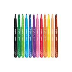 ROTULADOR MAPED COLOR PEPS LONG LIFE LAVABLE PUNTA MEDIA CAJA DE 12 UNIDADES COLORES SURTIDOS